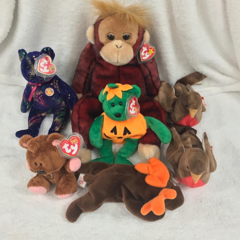 TY Beanie Babies vintage a lot of 7. 1993-2003